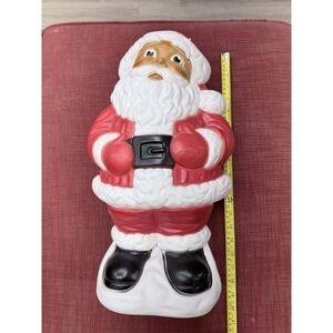 Vintage Grand Venture Blow Mold Santa Christmas Outdoor Cute Plastic Yard Decor